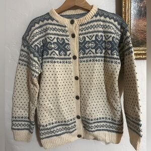 Vintage Handmade Wool Cardigan